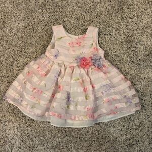 George floral Striped Baby Dress